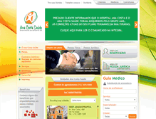 Tablet Screenshot of anacostasaude.com.br